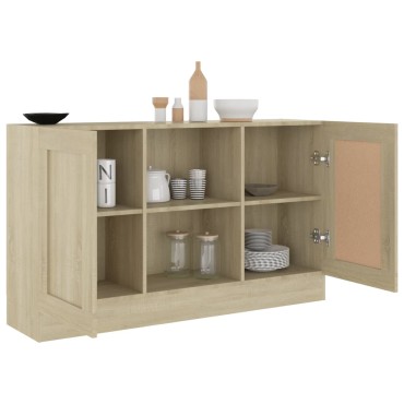 vidaXL Μπουφές Χρώμα Sonoma Δρυς 120x30,5x70cm από Επεξ. Ξύλο 1 τεμ.
