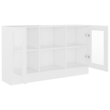 vidaXL Βιτρίνα Λευκή 120x30,5x70cm από Επεξ. Ξύλο 1 τεμ.