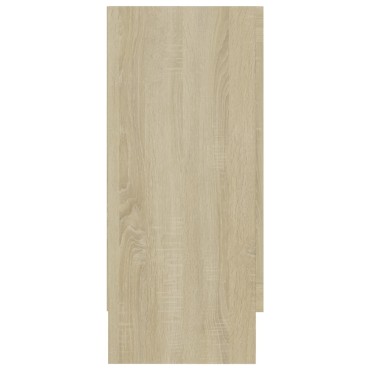 vidaXL Βιτρίνα Χρώμα Sonoma Δρυς 120x30,5x70cm από Επεξ. Ξύλο 1 τεμ.