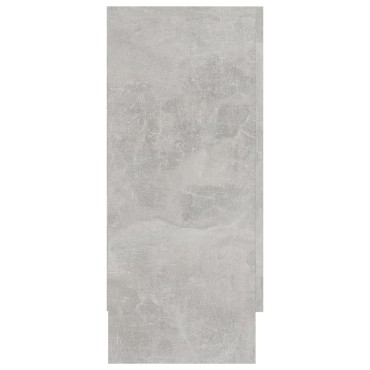 vidaXL Βιτρίνα Γκρι Σκυροδέματος 120x30,5x70cm από Επεξ. Ξύλο 1 τεμ.