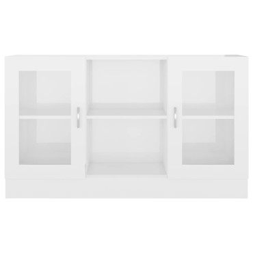 vidaXL Βιτρίνα Γυαλιστερό Λευκό 120x30,5x70cm από Επεξ. Ξύλο 1 τεμ.