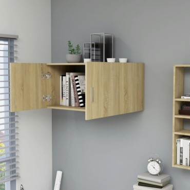 vidaXL Ντουλάπι Επιτοίχιο Sonoma Δρυς 80x39x40cm από Επεξ. Ξύλο 1 τεμ.