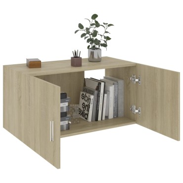 vidaXL Ντουλάπι Επιτοίχιο Sonoma Δρυς 80x39x40cm από Επεξ. Ξύλο 1 τεμ.