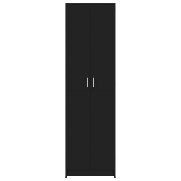 vidaXL Ντουλάπα Διαδρόμου Μαύρη 55x25x189cm από Επεξ. Ξύλο 1 τεμ.
