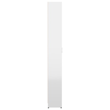 vidaXL Ντουλάπα Διαδρόμου Γυαλιστερό Λευκό 55x25x189cm Μοριοσανίδα 1 τεμ.