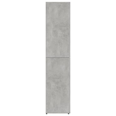 vidaXL Παπουτσοθήκη Γκρι Σκυροδέματος 80x39x178cm από Επεξ. Ξύλο