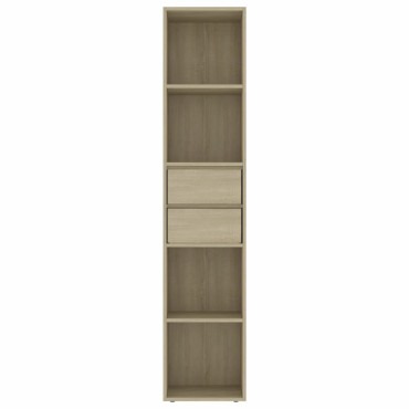 vidaXL Βιβλιοθήκη Χρώμα Sonoma Δρυς 36x30x171cm από Επεξ. Ξύλο 1 τεμ.