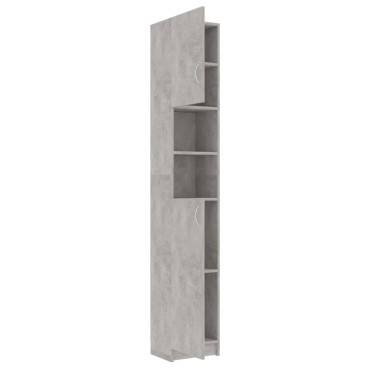 vidaXL Στήλη Μπάνιου Γκρι του Σκυροδέματος 32x25,5x190cm Επεξ. Ξύλο 1 τεμ.