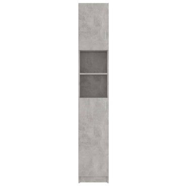 vidaXL Στήλη Μπάνιου Γκρι του Σκυροδέματος 32x25,5x190cm Επεξ. Ξύλο 1 τεμ.