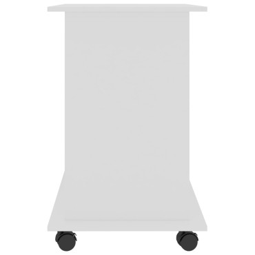 vidaXL Γραφείο Υπολογιστή Λευκό 80x50x75cm από Επεξ. Ξύλο 1 τεμ.