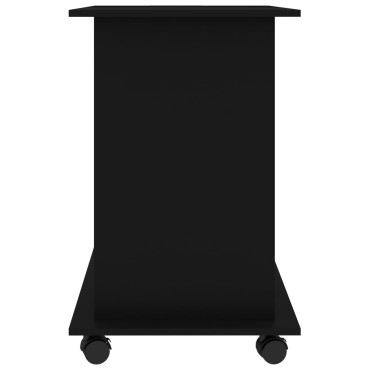 vidaXL Γραφείο Υπολογιστή Μαύρο 80x50x75cm από Επεξ. Ξύλο 1 τεμ.