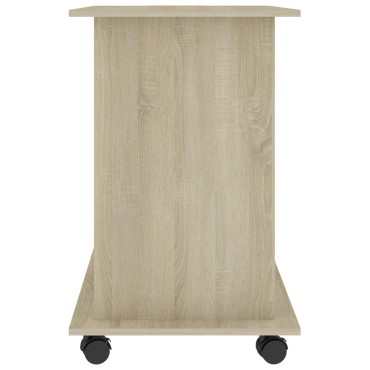 vidaXL Γραφείο Υπολογιστή Sonoma Δρυς 80x50x75cm από Επεξ. Ξύλο 1 τεμ.