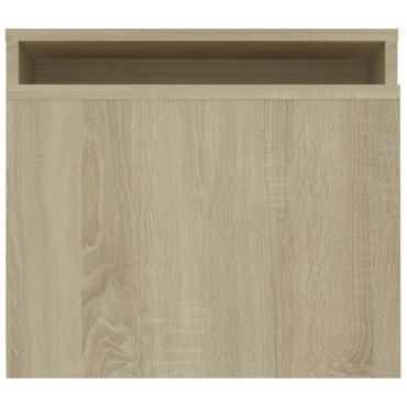 vidaXL Σετ Τραπεζάκια Σαλονιού Sonoma Δρυς 100x48x40cm Επεξ. Ξύλο