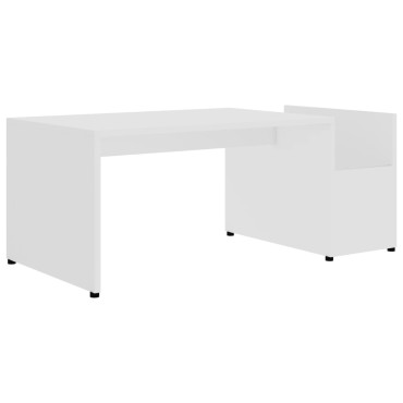 vidaXL Τραπεζάκι Σαλονιού Λευκό 90x45x35cm από Επεξ. Ξύλο 1 τεμ.