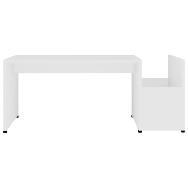 vidaXL Τραπεζάκι Σαλονιού Λευκό 90x45x35cm από Επεξ. Ξύλο 1 τεμ.