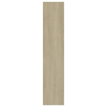 vidaXL Ραφιέρα Τοίχου Sonoma Δρυς 90x16x78cm από Επεξ. Ξύλο 1 τεμ.
