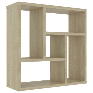 vidaXL Ραφιέρα Τοίχου Sonoma Δρυς 45,1x16x45,1cm από Επεξ. Ξύλο 1 τεμ.