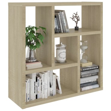 vidaXL Ραφιέρα Τοίχου Sonoma Δρυς 45,1x16x45,1cm από Επεξ. Ξύλο 1 τεμ.