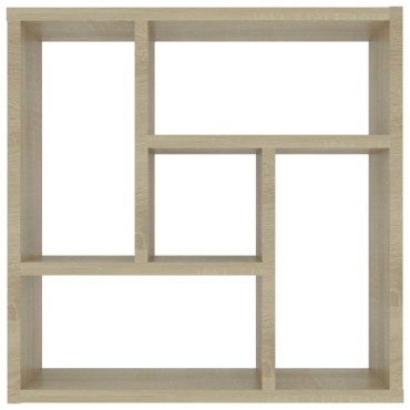 vidaXL Ραφιέρα Τοίχου Sonoma Δρυς 45,1x16x45,1cm από Επεξ. Ξύλο 1 τεμ.