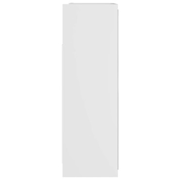 vidaXL Καθρέφτης Μπάνιου Λευκός 62,5x20,5x64cm Μοριοσανίδα 1 τεμ.