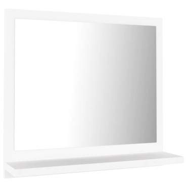 vidaXL Καθρέφτης Μπάνιου Λευκός 40x10,5x37cm Μοριοσανίδα 1 τεμ.