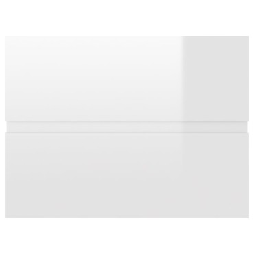 vidaXL Σετ Επίπλων Μπάνιου 2 τεμ. Γυαλιστερό Λευκό από Μοριοσανίδα 60x38,5x45cm