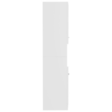 vidaXL Στήλη Μπάνιου Λευκή 30x30x130cm Μοριοσανίδα 1 τεμ.