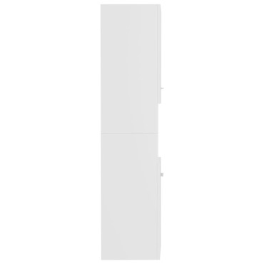vidaXL Στήλη Μπάνιου Λευκή 30x30x130cm από Επεξ. Ξύλο