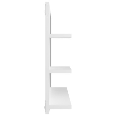 vidaXL Καθρέφτης Μπάνιου Λευκός 60x10,5x45cm Επεξ. Ξύλο 1 τεμ.