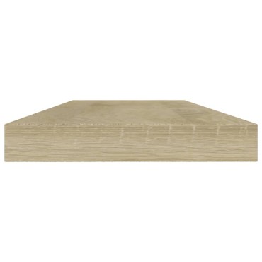 vidaXL Ράφια Βιβλιοθήκης 4 τεμ. Sonoma Δρυς 40x10x1,5cm Επεξ.Ξύλο