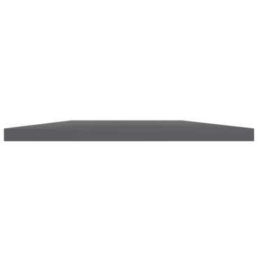 vidaXL Ράφια Βιβλιοθήκης 8 τεμ. Γυαλ. Γκρι 40x40x1,5cm Επεξ.Ξύλο