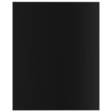vidaXL Ράφια Βιβλιοθήκης 8 τεμ. Γυαλ. Μαύρο 40x50x1,5cm Επεξ.Ξύλο