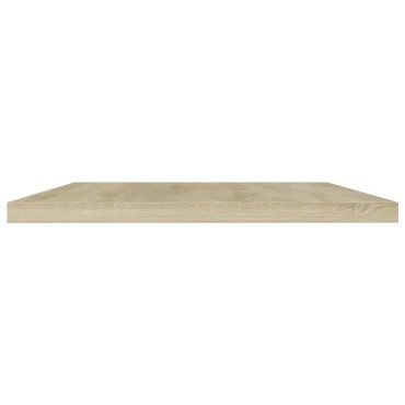 vidaXL Ράφια Βιβλιοθήκης 4 τεμ. Sonoma Δρυς 60x20x1,5cm Μοριοσανίδα