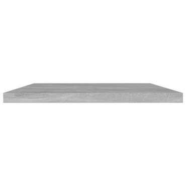 vidaXL Ράφια Βιβλιοθήκης 4 τεμ. Γκρι Σκυροδ. 60x30x1,5cm Μοριοσανίδα