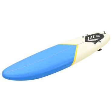 vidaXL Σανίδα Surf Μπλε / Κρεμ 170 εκ.