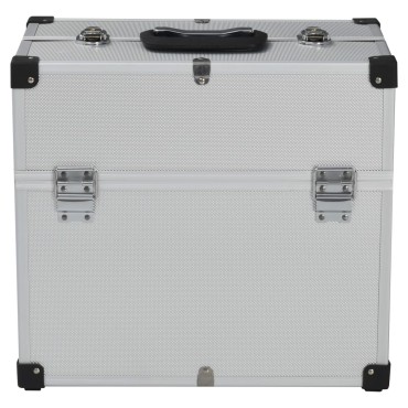 vidaXL Εργαλειοθήκη Ασημί 38 x 22,5 x 34 εκ. Αλουμινίου