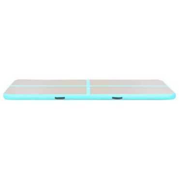 vidaXL Στρώμα Ενόργανης Φουσκωτό Πράσινο 600x100x10 εκ. PVC με Τρόμπα