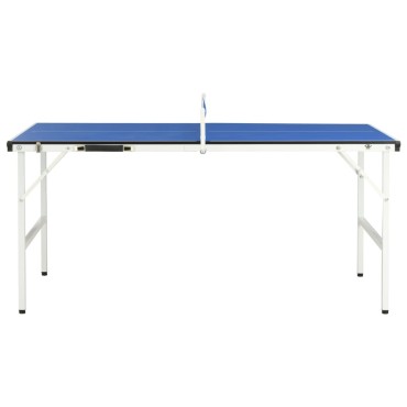 vidaXL Τραπέζι Ping Pong με Φιλέ Μπλε 152 x 76 x 66 εκ.