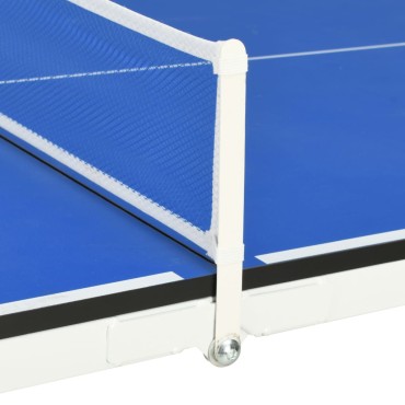 vidaXL Τραπέζι Ping Pong με Φιλέ Μπλε 152 x 76 x 66 εκ.