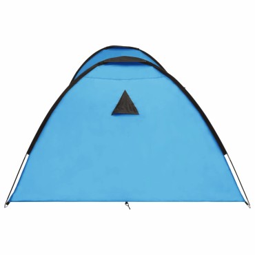 vidaXL Σκηνή Κάμπινγκ Ιγκλού 8 Ατόμων Μπλε 650 x 240 x 190 εκ.