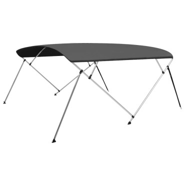 vidaXL Τέντα Σκάφους με 4 Αψίδες Ανθρακί 243x(230-244)x137  εκ.