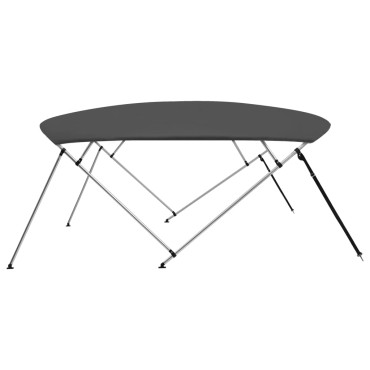 vidaXL Τέντα Σκάφους με 4 Αψίδες Ανθρακί 243x(230-244)x137  εκ.