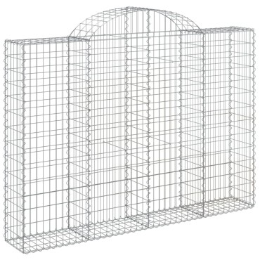 vidaXL Συρματοκιβώτια Τοξωτά 13 τεμ. 200x30x140/160 εκ. Γαλβαν. Ατσάλι