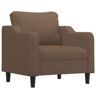 vidaXL Πολυθρόνα Καφέ Υφασμάτινη 78x77x80cm 1 τεμ. Γωνιακός