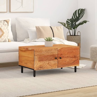vidaXL Τραπεζάκι Σαλονιού 80x50x40cm από Μασίφ Ξύλο Ακακίας 1 τεμ.