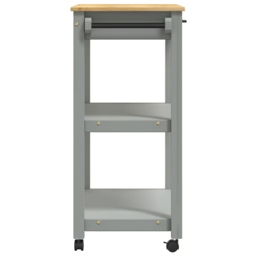 vidaXL Τρόλεϊ Κουζίνας MONZA 84x40x90cm από Μασίφ Ξύλο Πεύκου 1 τεμ.