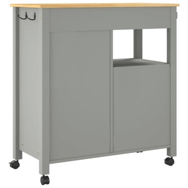 vidaXL Τρόλεϊ Κουζίνας MONZA 84x40x90cm από Μασίφ Ξύλο Πεύκου 1 τεμ.