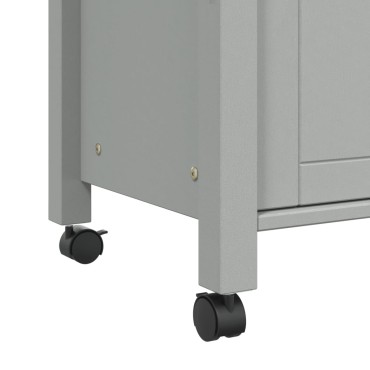 vidaXL Τρόλεϊ Κουζίνας MONZA 84x40x90cm από Μασίφ Ξύλο Πεύκου 1 τεμ.