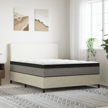 vidaXL Στρώμα με Pocket Springs Μεσαία Plus Σκληρότητα 160x200cm 1 τεμ. - Διπλό