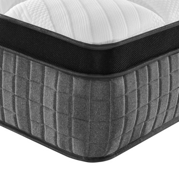 vidaXL Στρώμα με Pocket Springs Μεσαία Plus Σκληρότητα 160x200cm 1 τεμ. - Διπλό